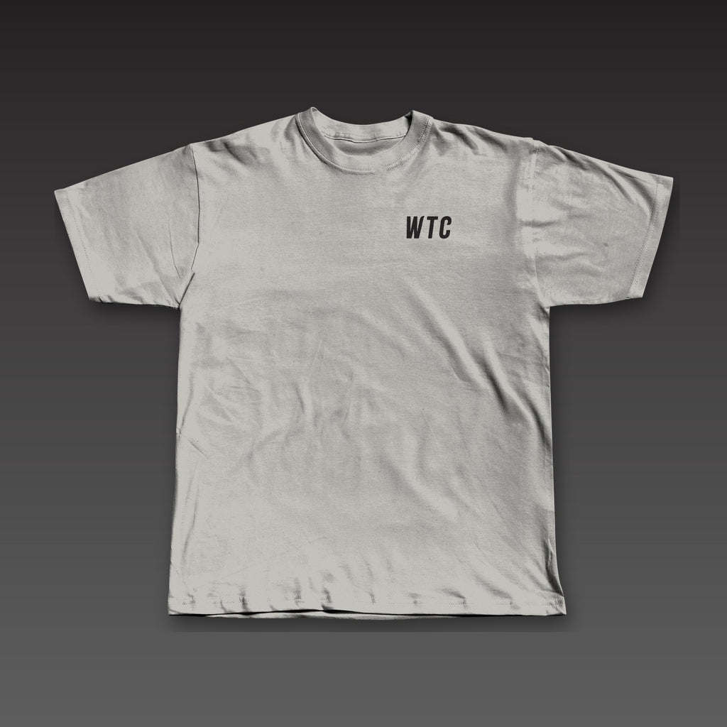Big Fist Tee in athletic grey, WTC on the left chest