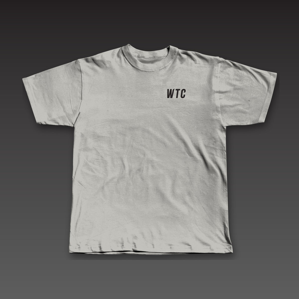 Big Fist Tee in athletic grey, WTC on the left chest