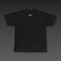 Front and Center Tee in black, a small WTFC below the back collar