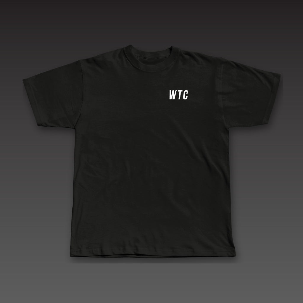 WTC Twice Tee in black, WTC on the left chest