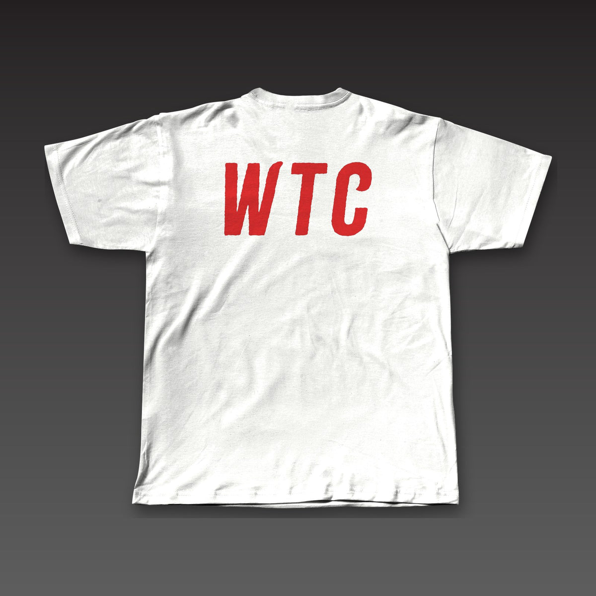 WTC Twice Tee in white / red, WTC across the full back